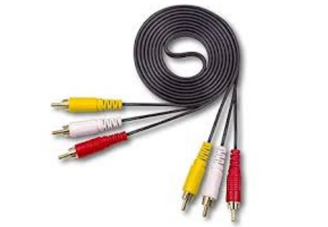 2-core RCA Plug Cable Assembly (Red, White)
